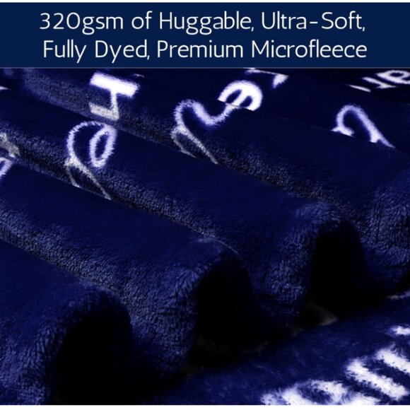 LOVE You Mom Premium Soft Fleece Blanket Size 50x60 - Picture 4 of 7